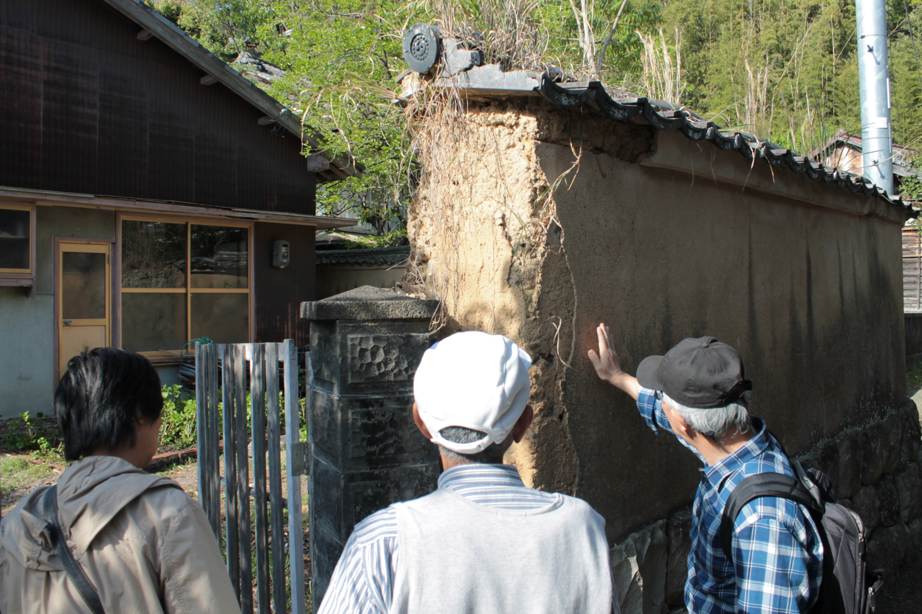 古い建物が残る片島