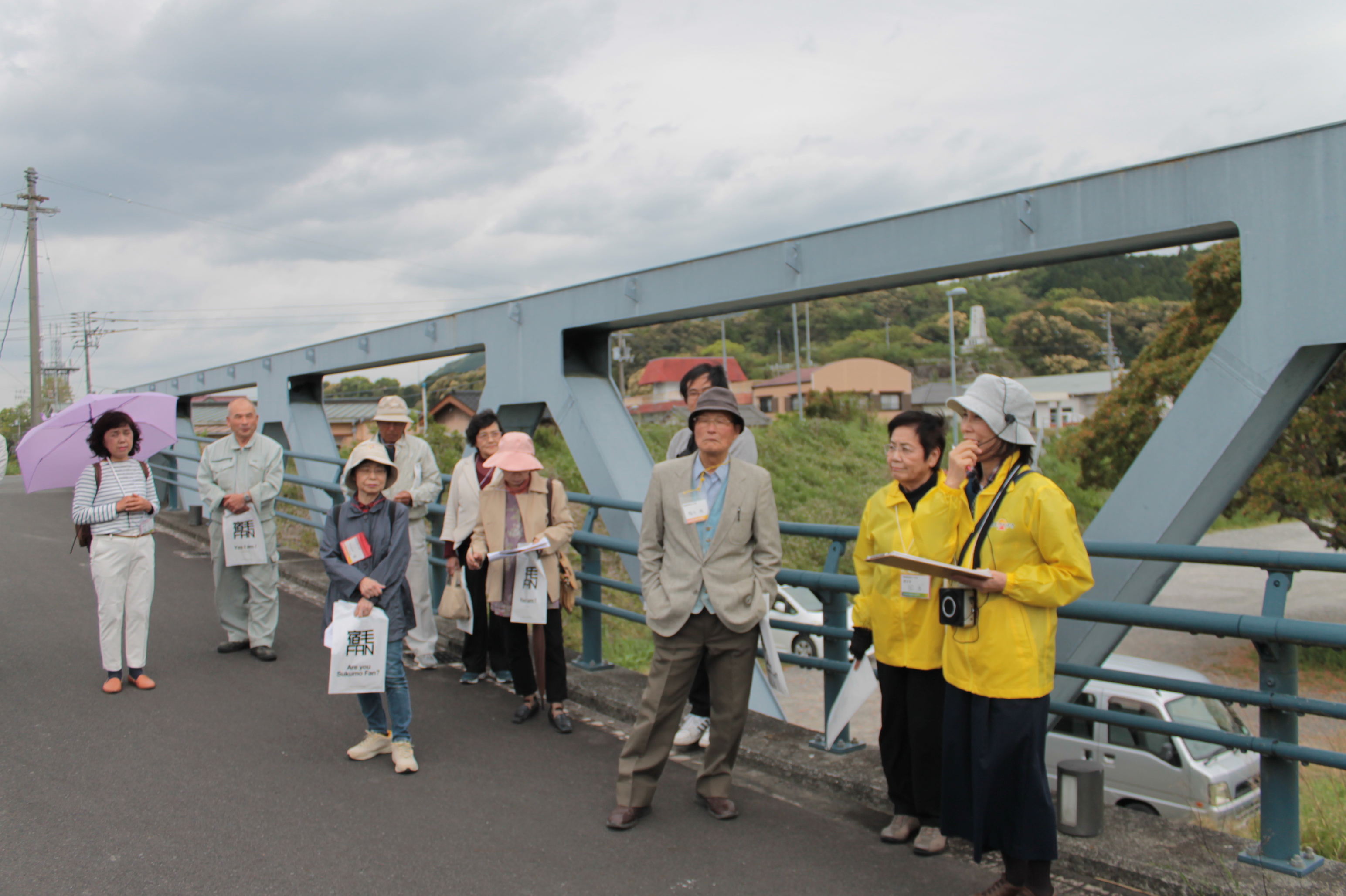 松田川の河戸堰にてご説明